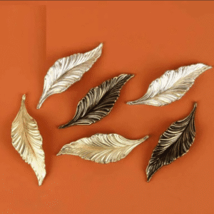 Tree leaf cabinet handle decorative nature inspired drawer pull