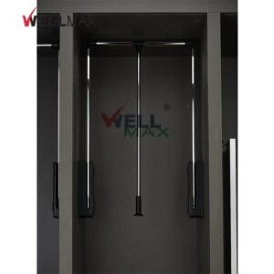 Wellmax wardrobe lifter adjustable pull down clothes rail space saving hanger